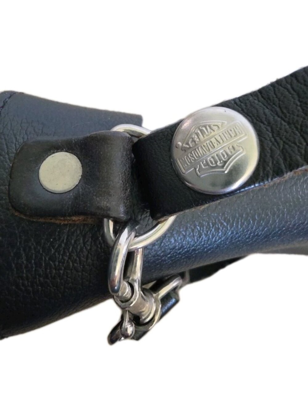 VTG Harley-Davidson Leather Embroidered Mini Crossbody Saddle Bag Purse Y2K - Picture 14 of 16